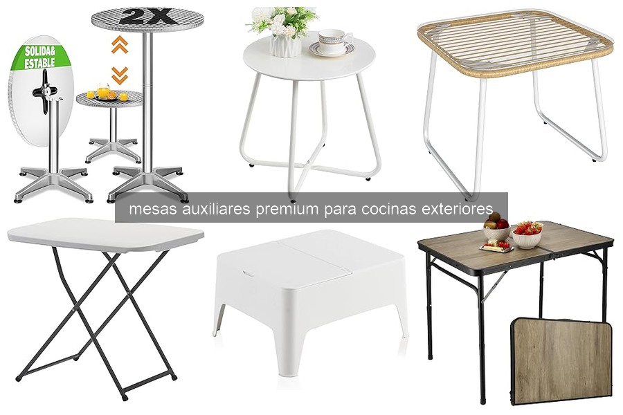 Beneficios de mesas auxiliares premium en cocinas exteriores