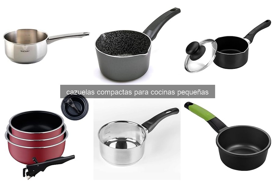 Características de cazuelas compactas para cocinas pequeñas