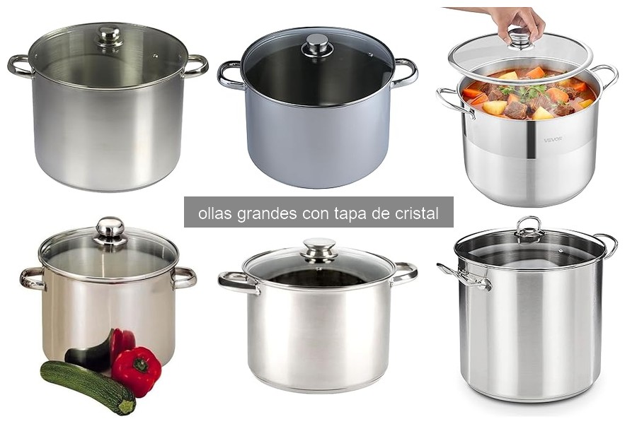 Características de las ollas grandes con tapa de cristal