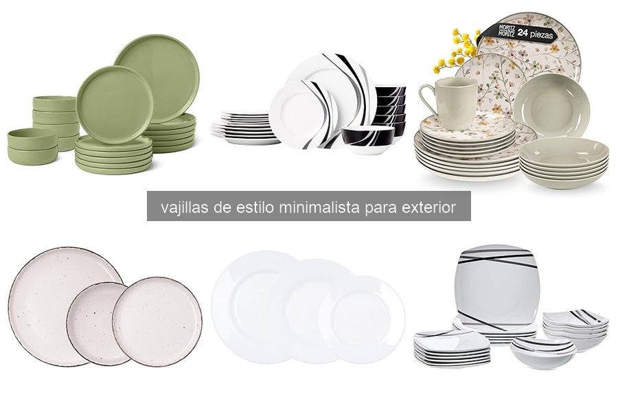 Características de vajillas minimalistas para exterior