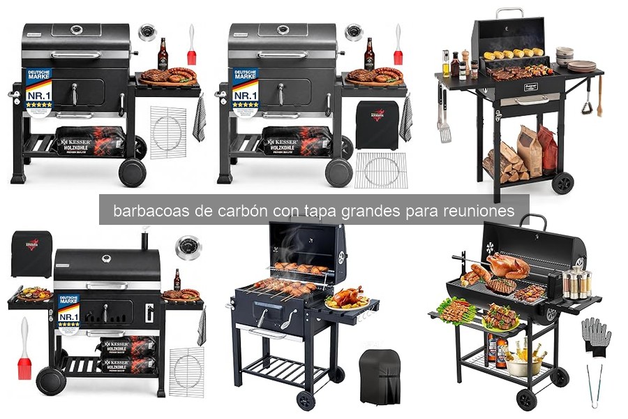 Características esenciales de barbacoas de carbón con tapa grandes