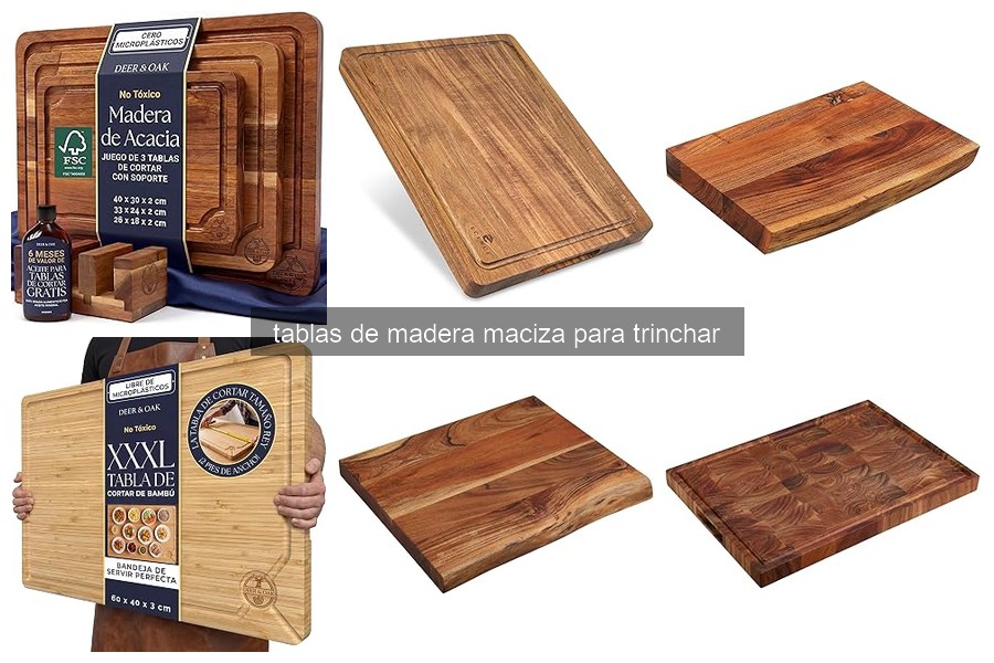Características esenciales de las tablas de madera maciza para trinchar