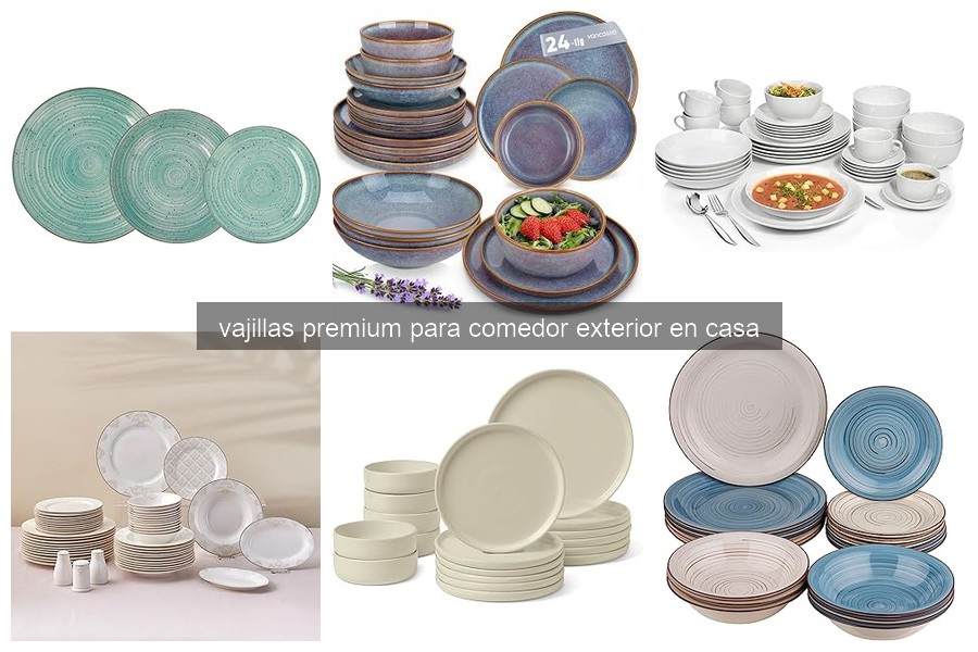 Cómo cuidar la vajilla premium para comedor exterior