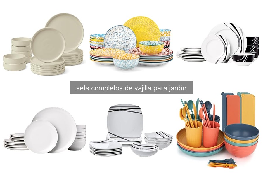 Cómo cuidar y mantener un set de vajilla para jardín