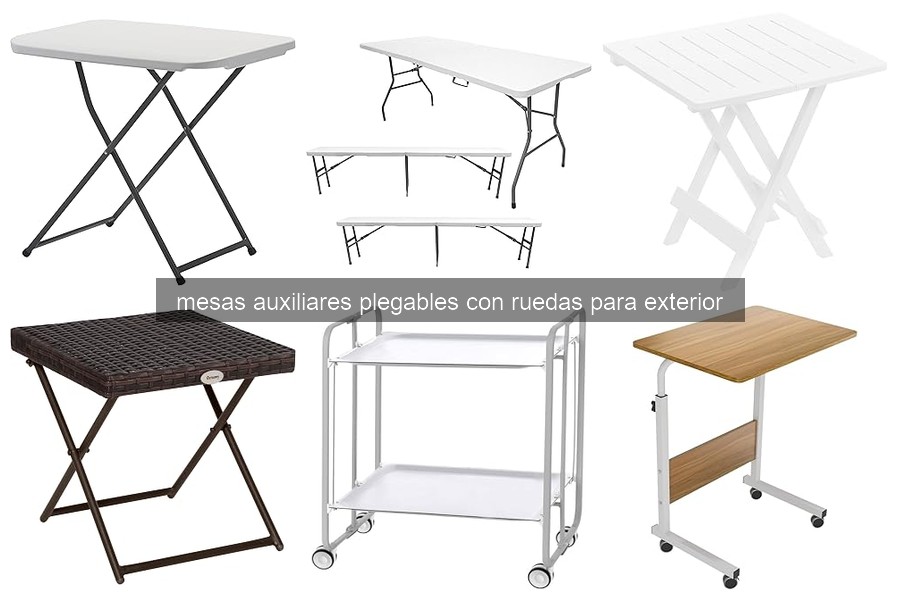 Cómo elegir la mesa auxiliar plegable con ruedas para tu jardín