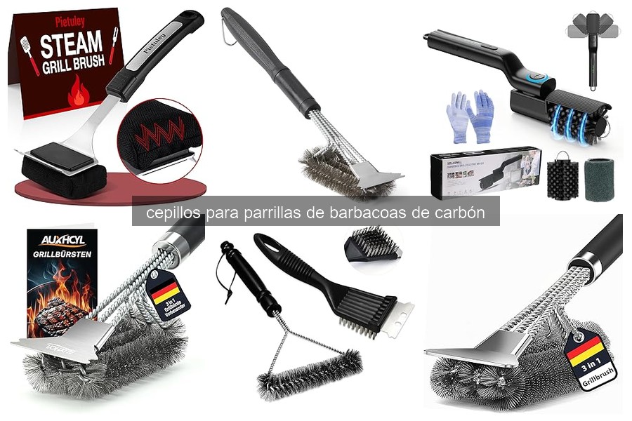 Cómo limpiar tu parrilla de carbón con un cepillo eficazmente