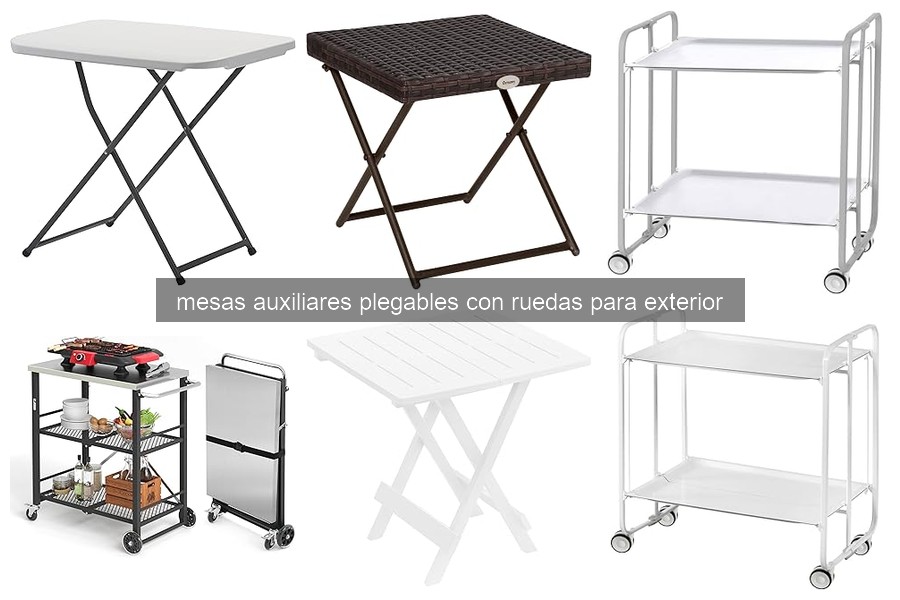 Cómo limpiar y cuidar mesas auxiliares plegables con ruedas