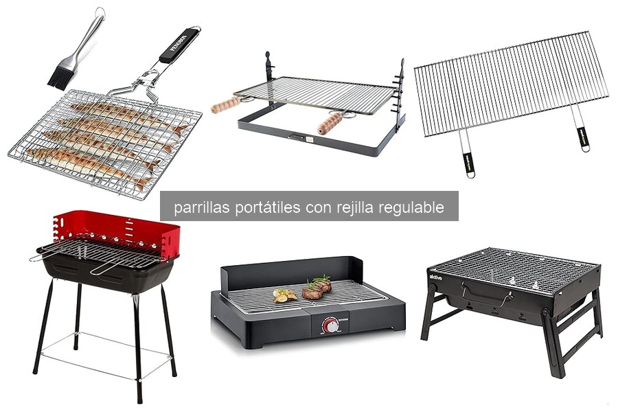Cómo usar una parrilla portátil con rejilla regulable