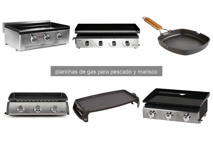 Cómo utilizar una plancha de gas para pescado y marisco