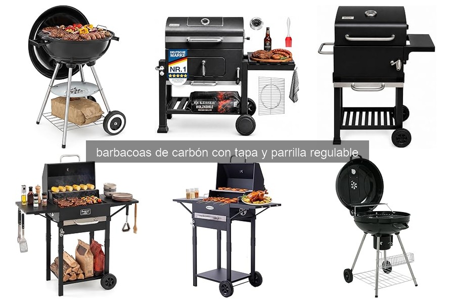 Comparativa de Barbacoas de Carbón con Tapa y Parrilla Regulable