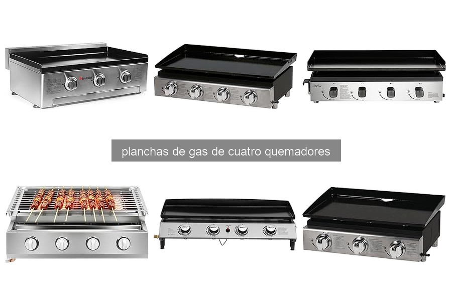 Comparativa de las Mejores Planchas de Gas de Cuatro Quemadores