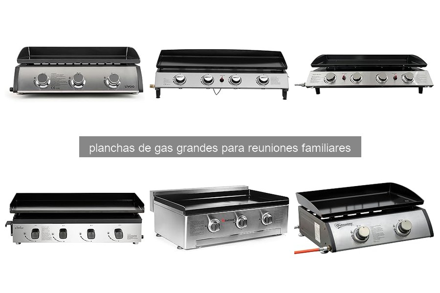 Comparativa de las Mejores Planchas de Gas Grandes para Familias