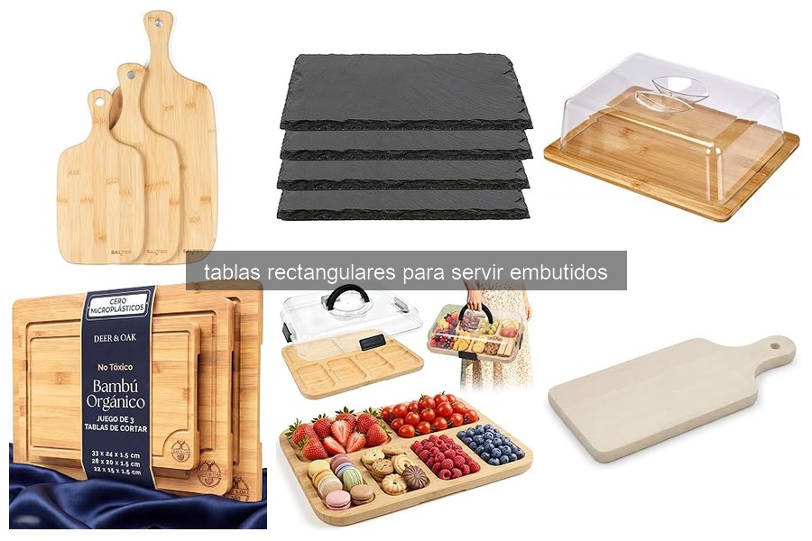 Comparativa de las Mejores Tablas Rectangulares para Servir Embutidos