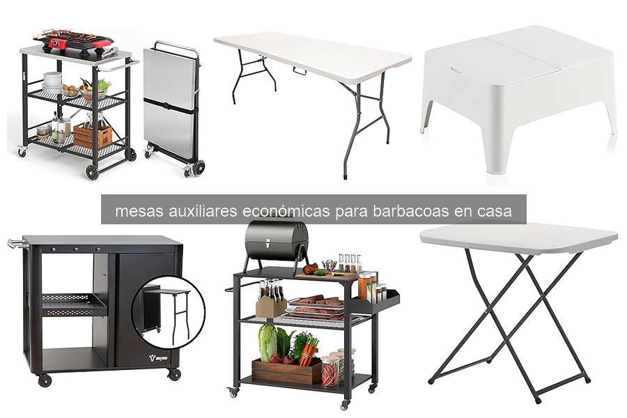 Comparativa de Mesas Auxiliares Económicas para Barbacoas
