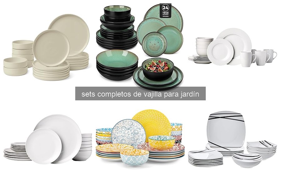 Comparativa: Sets de vajilla para jardín vs. vajilla tradicional