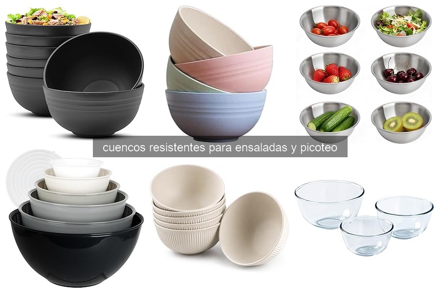 Cuencos resistentes para ensaladas: características y beneficios