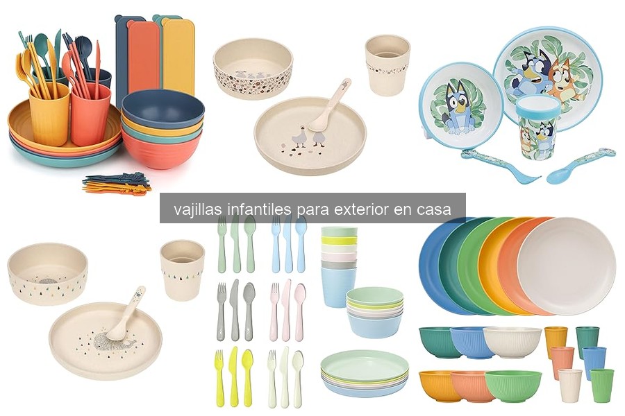 Diferencias entre vajillas infantiles para exterior y convencionales