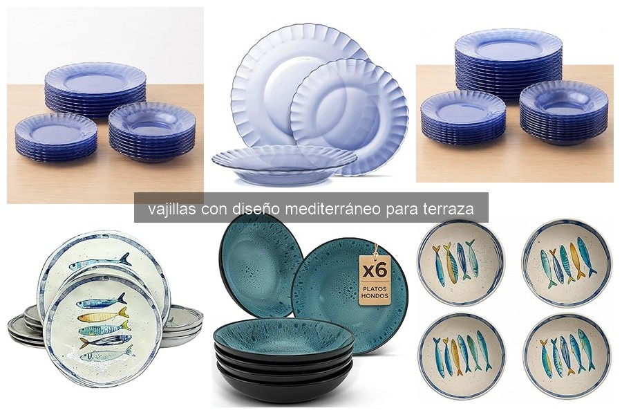 Dónde comprar vajillas mediterráneas para terraza económicas