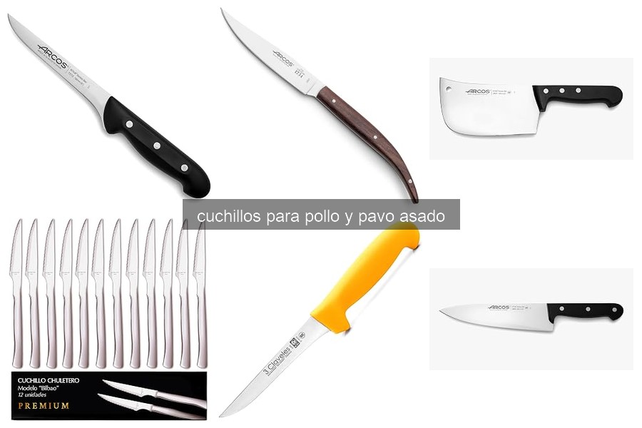 Evita errores al usar cuchillos para pollo y pavo asado
