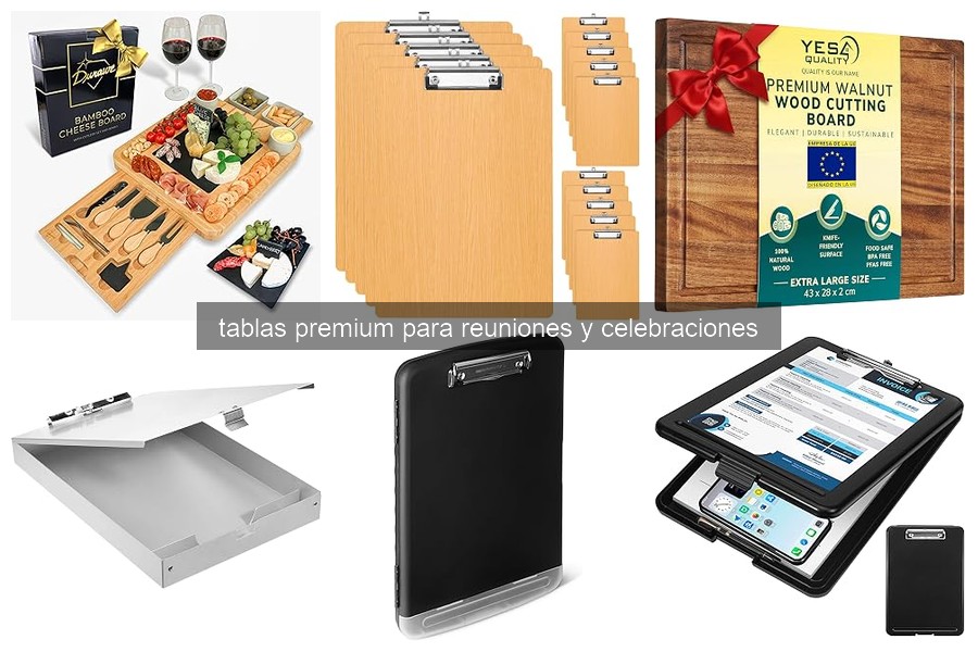 Guía de compra: Tablas premium para reuniones y celebraciones