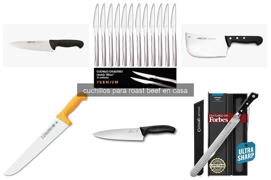 Guía para elegir el cuchillo ideal para roast beef en casa