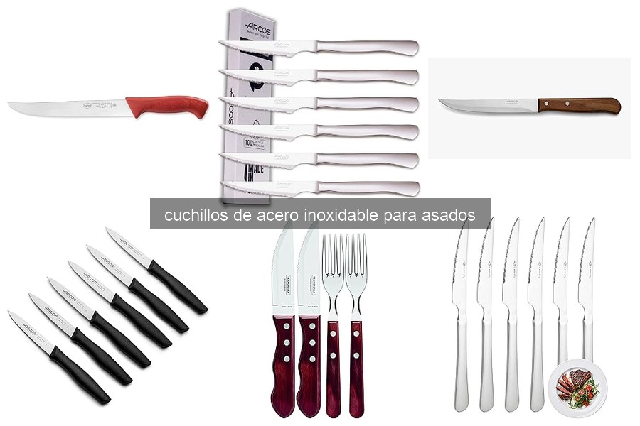 Mantenimiento de cuchillos de acero inoxidable para asados