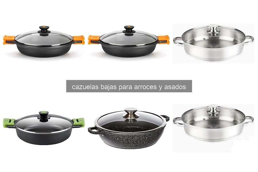 Mejores cazuelas bajas para arroces y asados en 2023