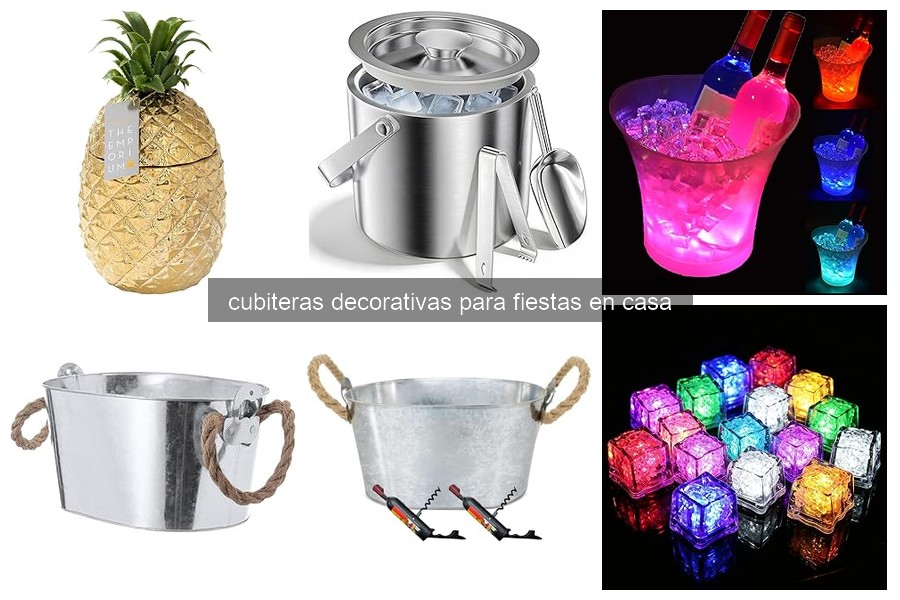 Mejores cubiteras decorativas para fiestas al aire libre