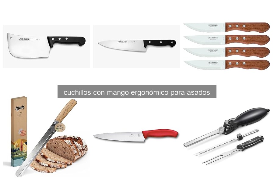 Mejores cuchillos con mango ergonómico para asar carne 2026