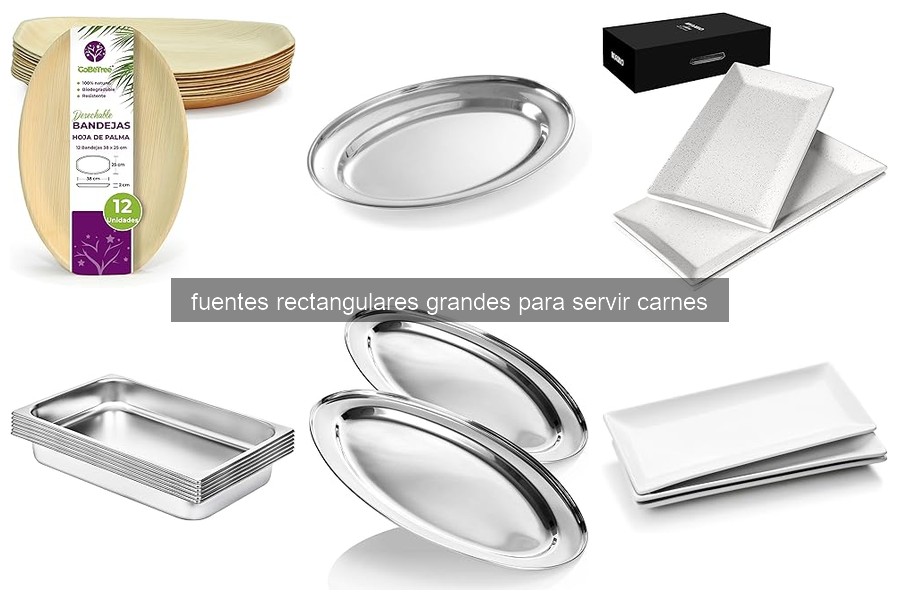 Mejores fuentes rectangulares grandes para servir carnes 2026