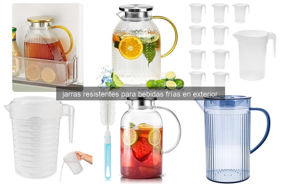 Mejores jarras resistentes para bebidas frías en exterior 2026