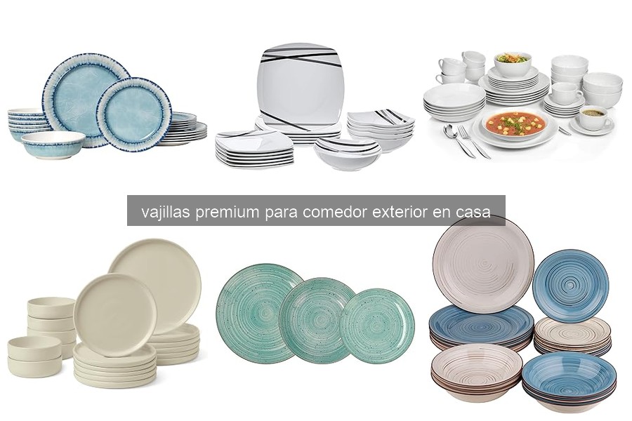 Mejores materiales para vajillas premium de exterior