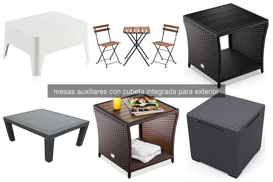 Mejores mesas auxiliares con cubeta para reuniones al aire libre