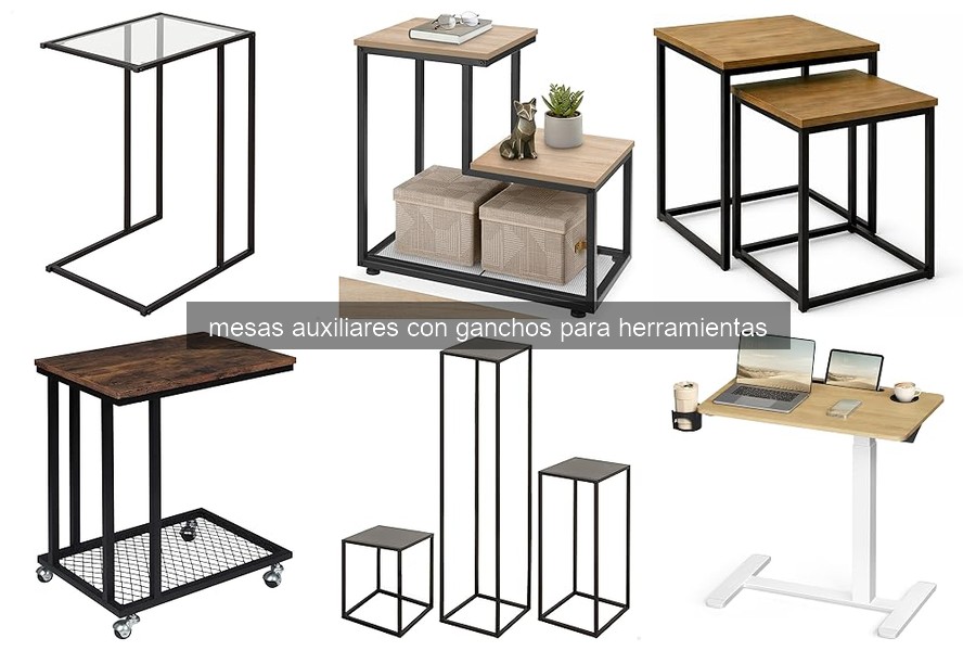 Mejores mesas auxiliares con ganchos para herramientas 2026