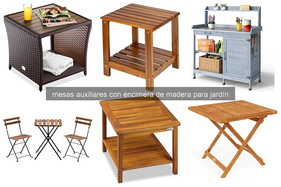 Mejores mesas auxiliares de madera para jardín en 2023