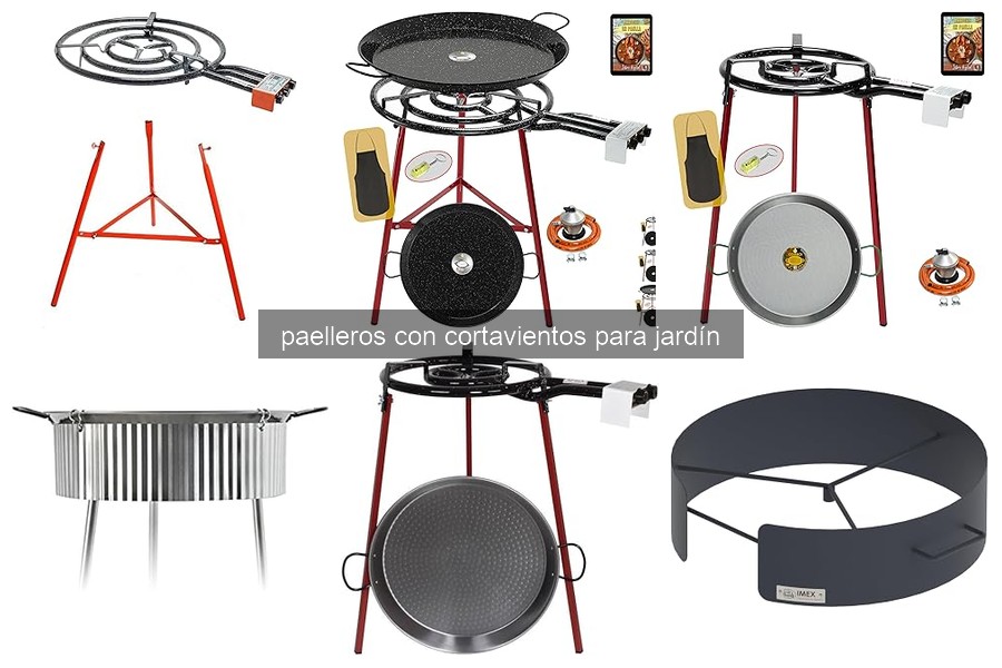 Mejores paelleros con cortavientos para jardines pequeños