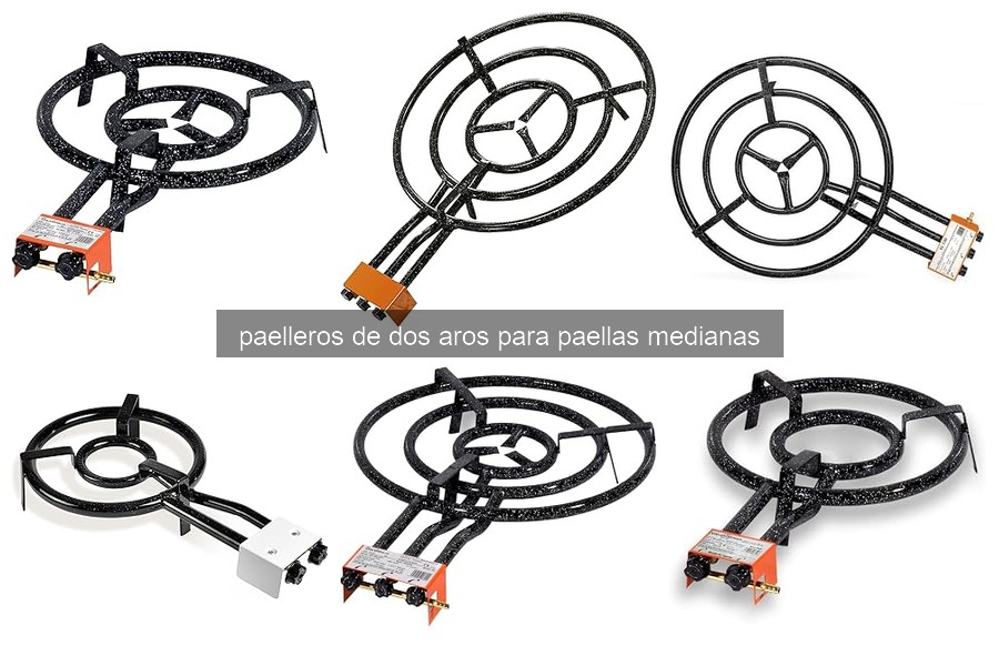 Mejores paelleros de dos aros para paellas medianas 2023