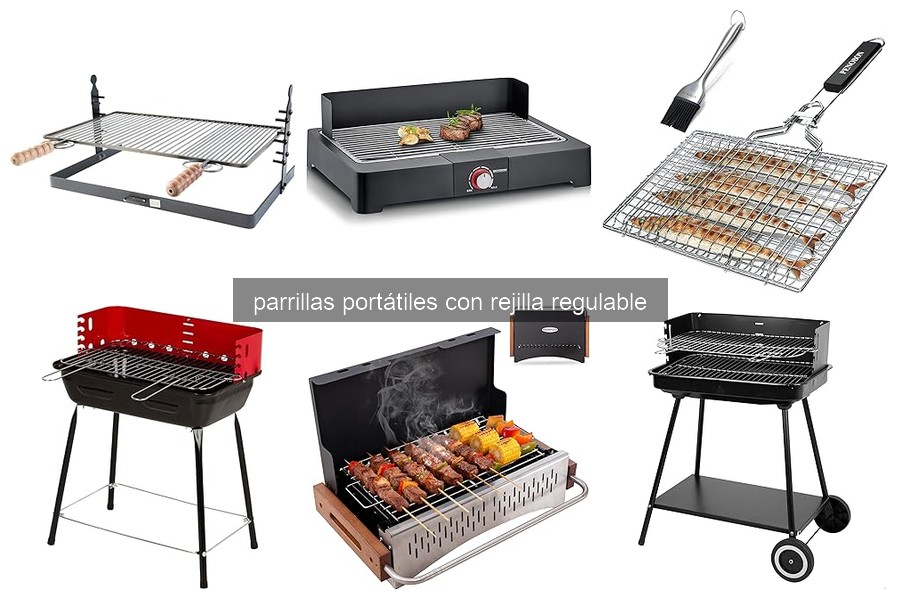 Mejores parrillas portátiles con rejilla regulable para camping