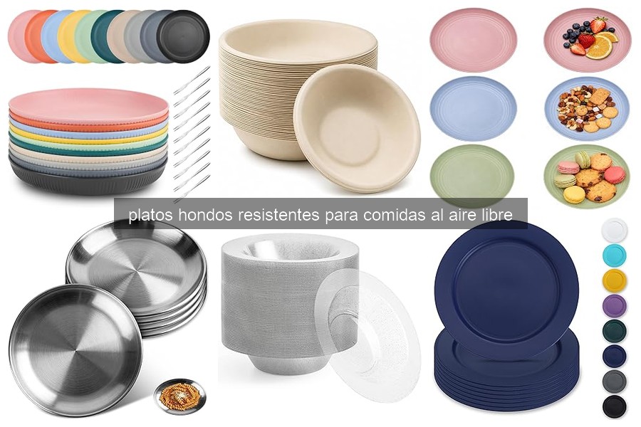 Mejores platos hondos resistentes para comidas al aire libre