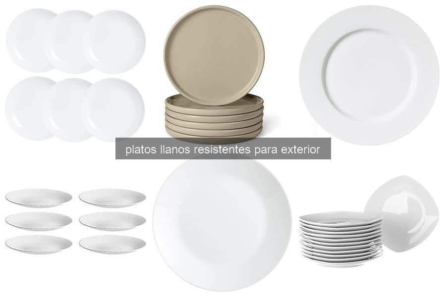Mejores platos llanos resistentes para exterior en 2026
