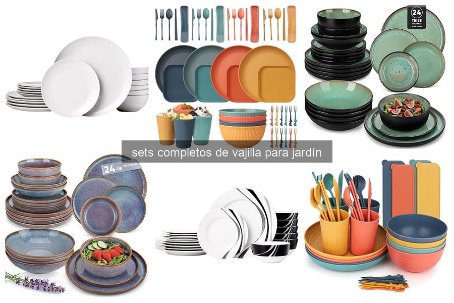 Mejores sets de vajilla para jardín en 2026 para tus reuniones