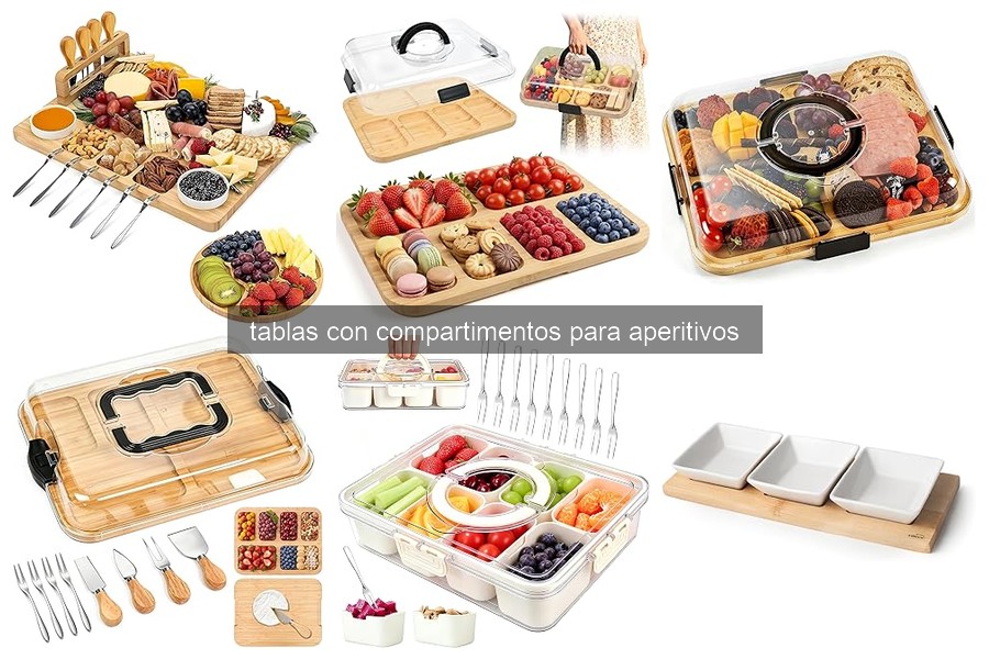 Mejores tablas con compartimentos para aperitivos 2023