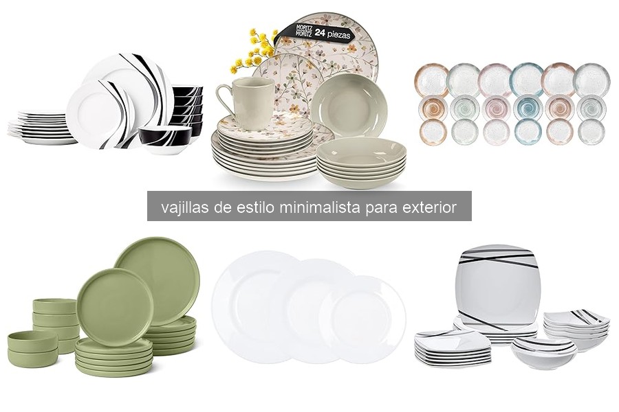 Mejores vajillas minimalistas para reuniones al aire libre