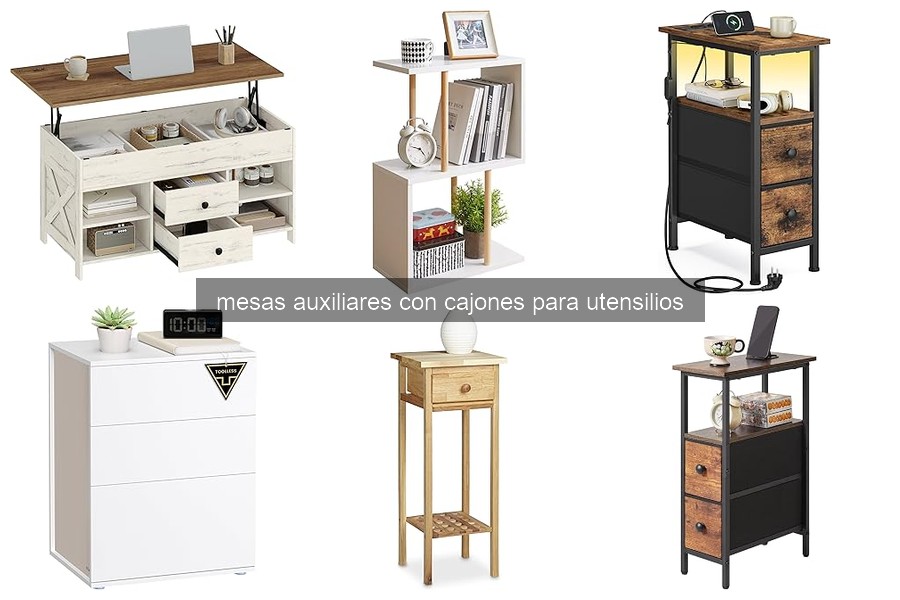Mesas auxiliares con cajones para utensilios: ¿Qué son y sus ventajas?