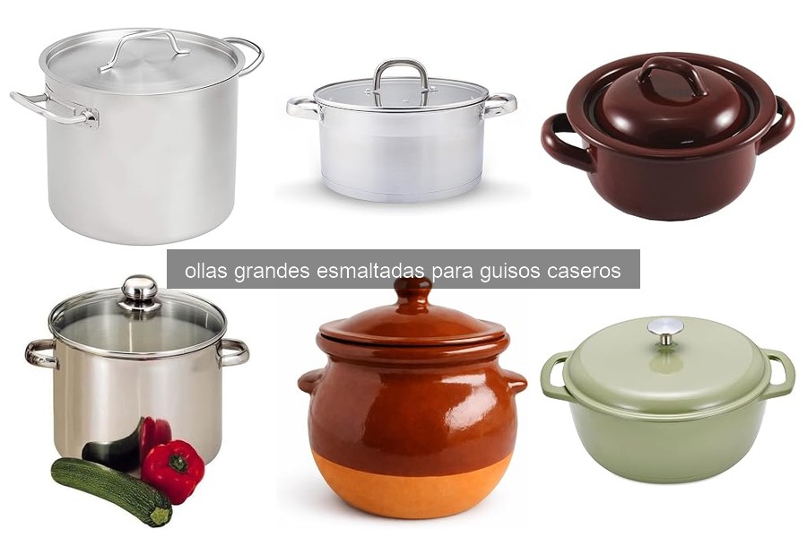 Ollas grandes esmaltadas: características y usos principales