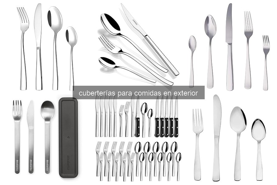 Problemas comunes con cuberterías al aire libre y soluciones