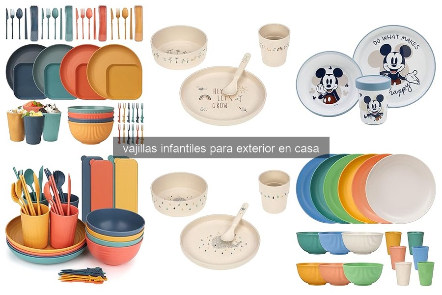 Problemas comunes con vajillas infantiles al aire libre