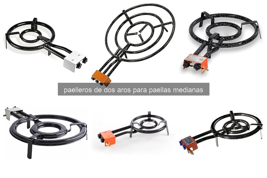 ¿Qué es un paellero de dos aros y su uso en paellas?