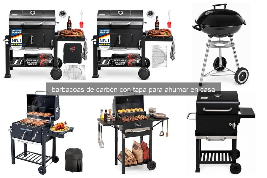 ¿Qué es una barbacoa de carbón con tapa para ahumar?