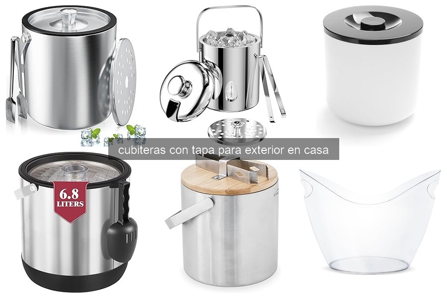 ¿Qué es una cubitera con tapa para exterior?